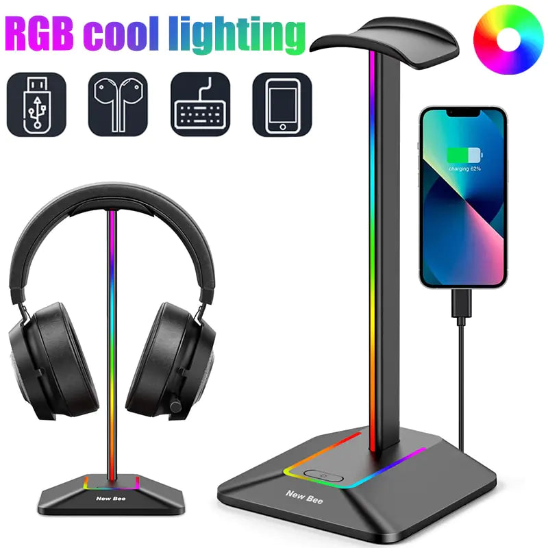 Soporte para auriculares para juegos