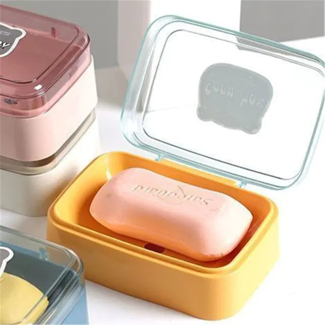 Caja de jabón con ventosa para baño