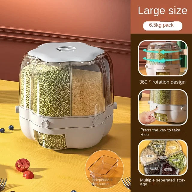 Contenedor de almacenamiento de cocina Almacenamiento de alimentos grande