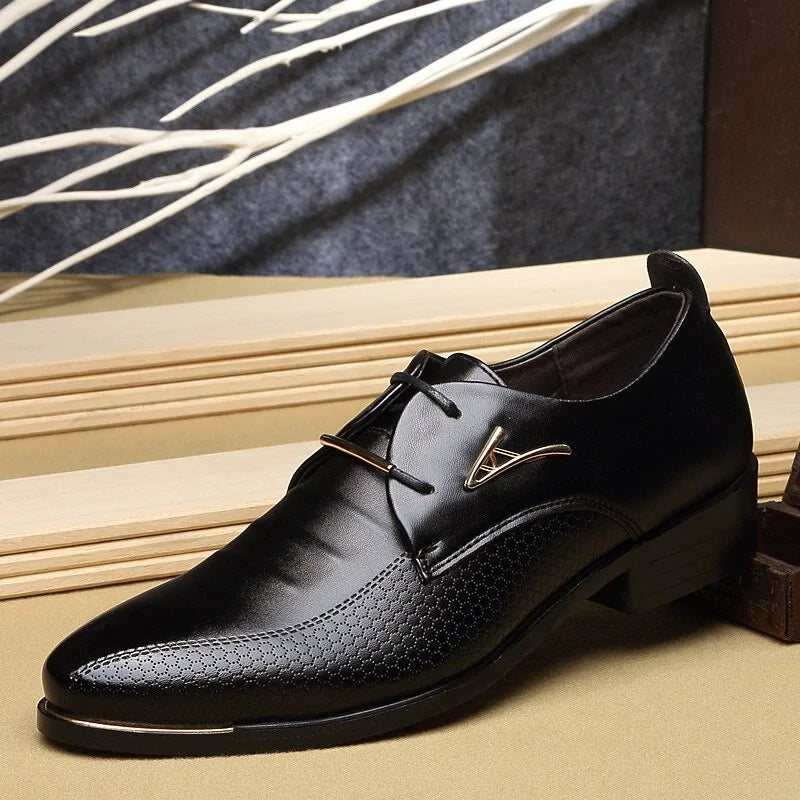Zapatos casuales de cuero para hombre