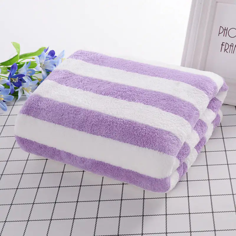 Toallas de baño de terciopelo coral