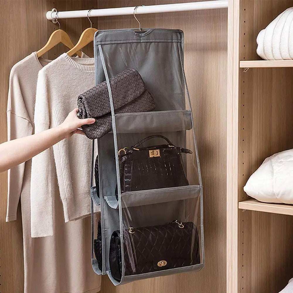 Transparent Hanging Handbag and Shoe Organizer