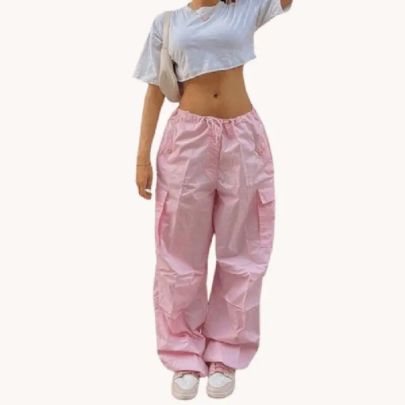 Cargo Parachute Pants for Women