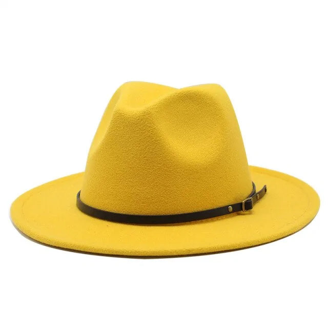 Sombreros de jazz de lana multicolor