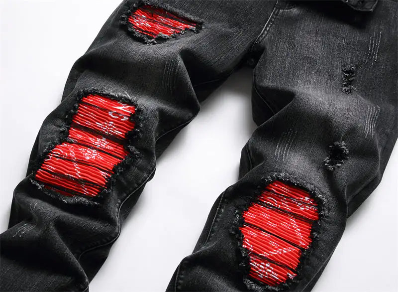 Vaqueros de motociclista nuevos de moda