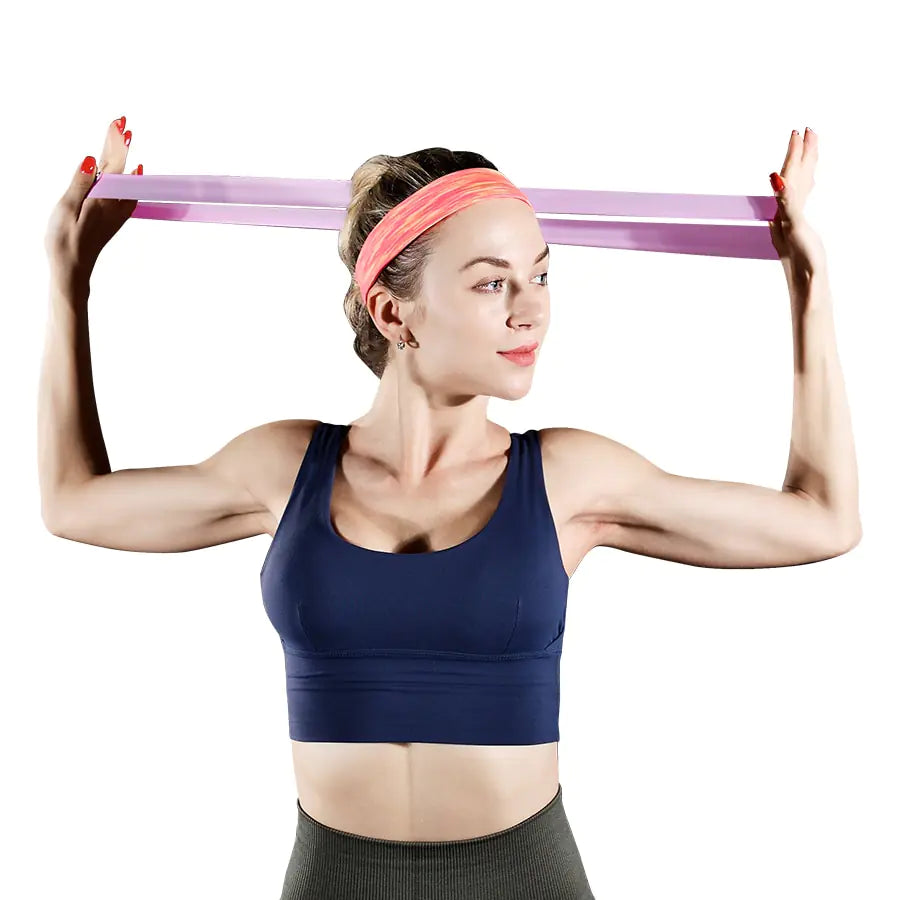 Bandas elásticas de resistencia para fitness, entrenamiento en casa, entrenamiento de yoga, equipo de gimnasio