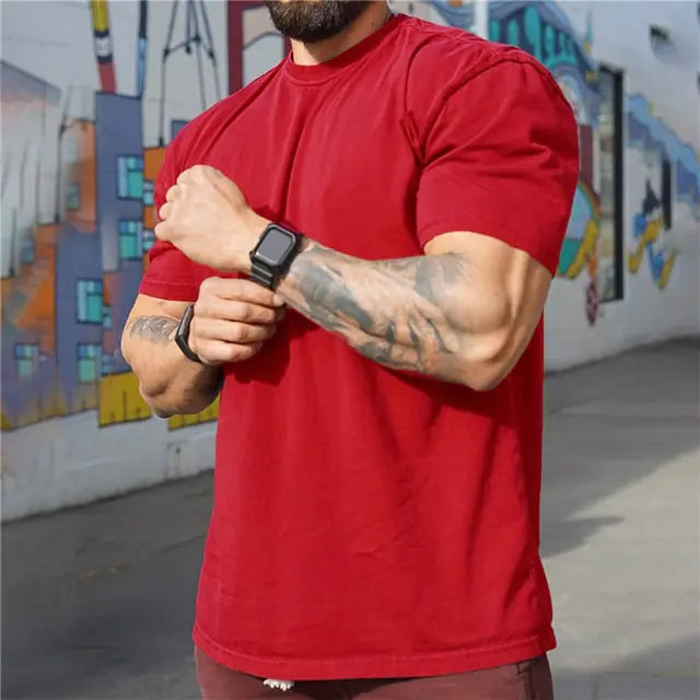 Männer Gym Workout Fitness Baumwolle