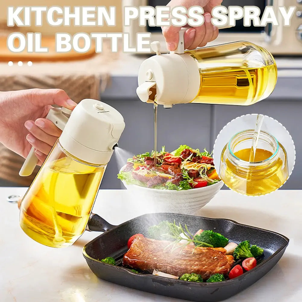 2-in-1-Sprühflasche für Küchenöl