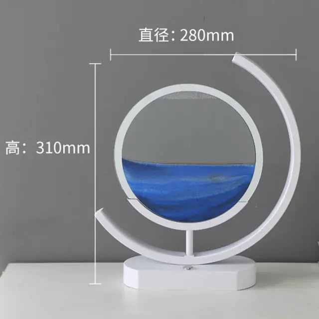 Bewegliche Sandkunst-Tischlampe „Sandscape“ mit USB-Aufladung