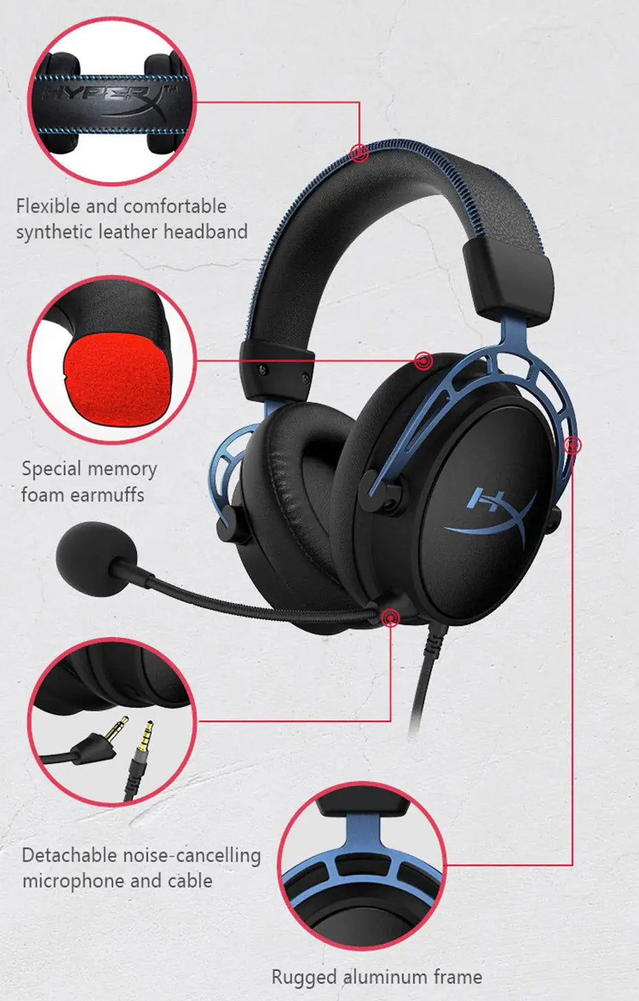 Auriculares para juegos con sonido envolvente 7.1 y micrófono