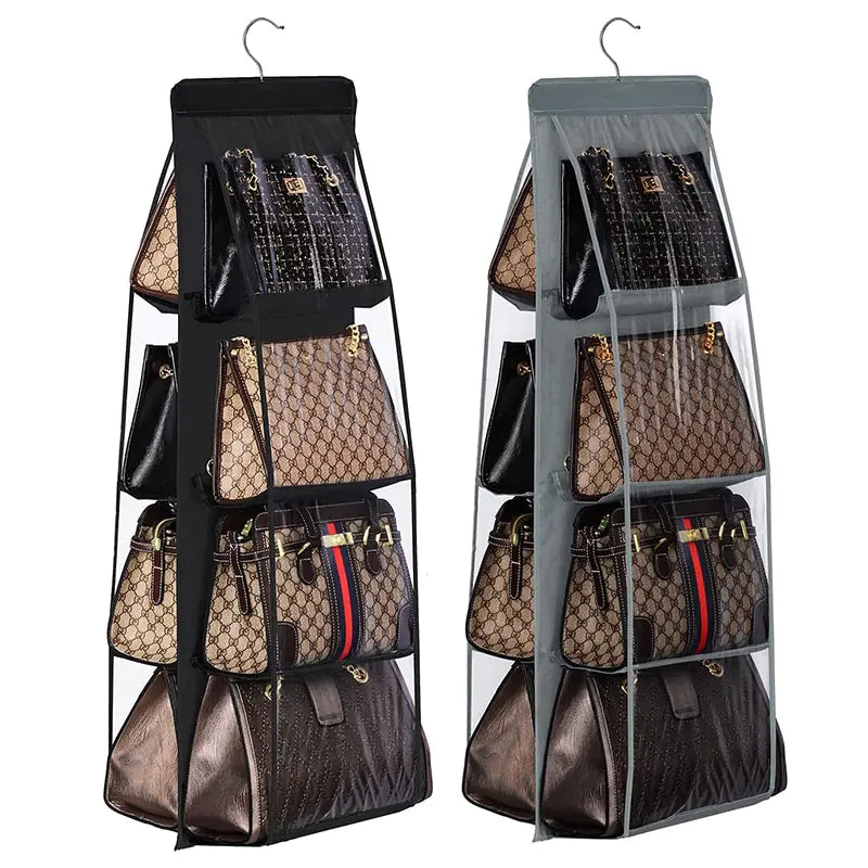 Transparent Hanging Handbag and Shoe Organizer