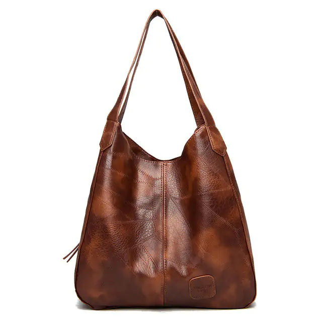 Vintage PU Leder Handtasche für Damen