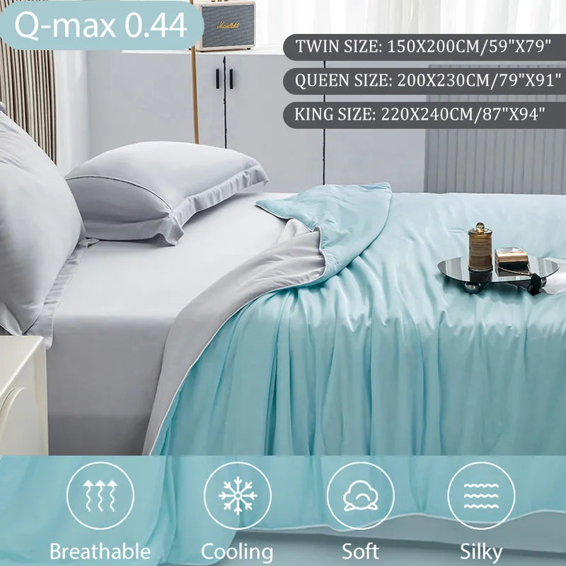 Smooth Air Condition Comforter Lightweight Cooling Blankets