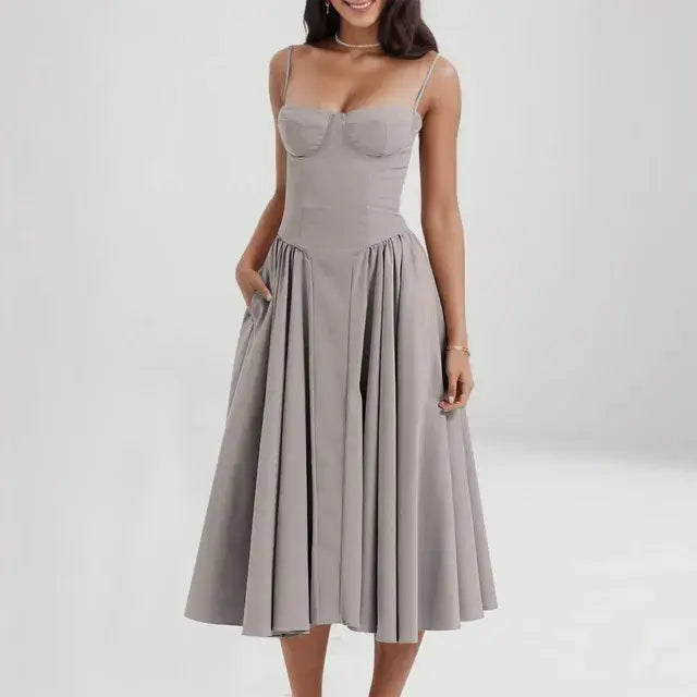 Ärmelloses Kleid für Damen
