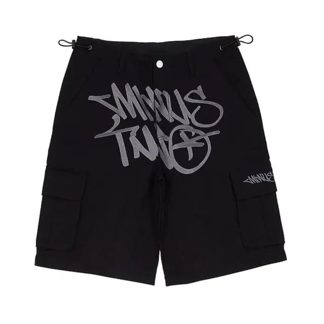 Pantalones cortos Y2k Pantalones cortos de gimnasio de mezclilla hip hop