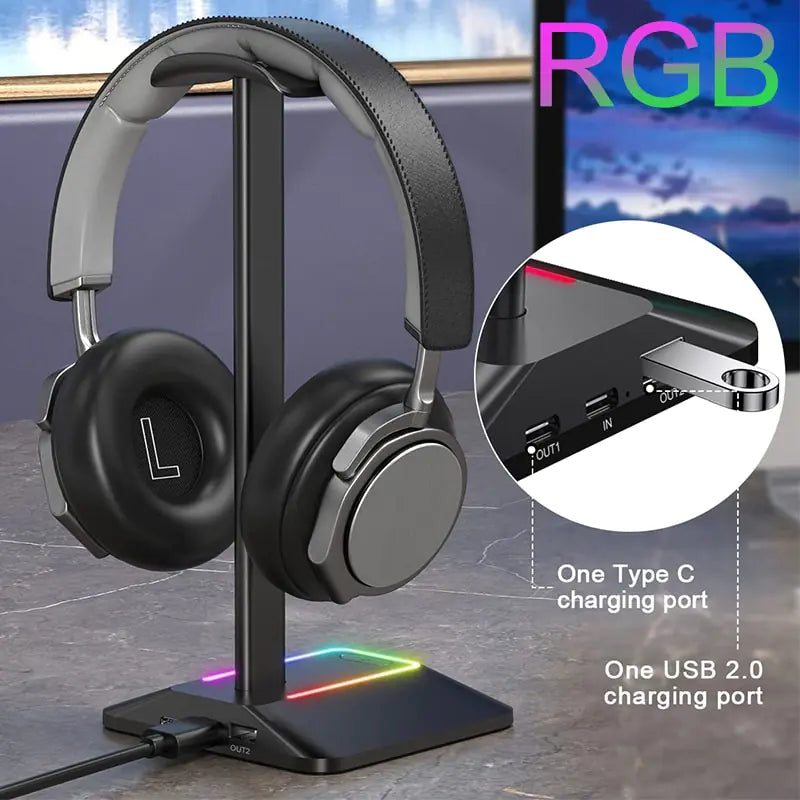 Soporte para auriculares para juegos