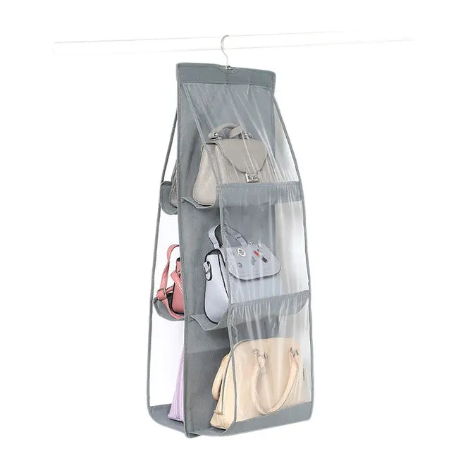 Transparent Hanging Handbag and Shoe Organizer
