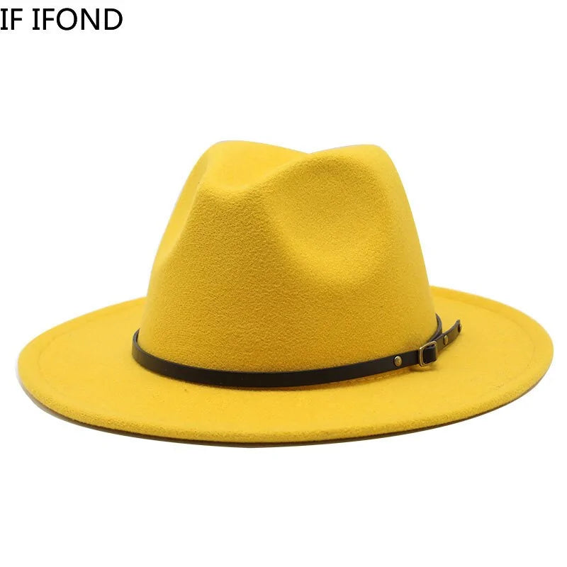 Sombreros de jazz de lana multicolor