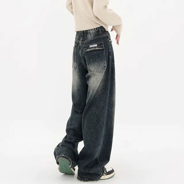 Retro Harajuku Wide Leg Jeans