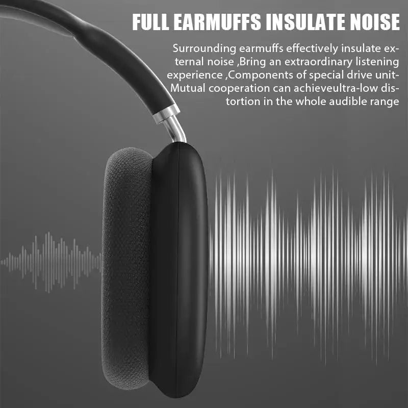 Kabellose Bluetooth-Kopfhörer mit Geräuschunterdrückung und Mikrofon