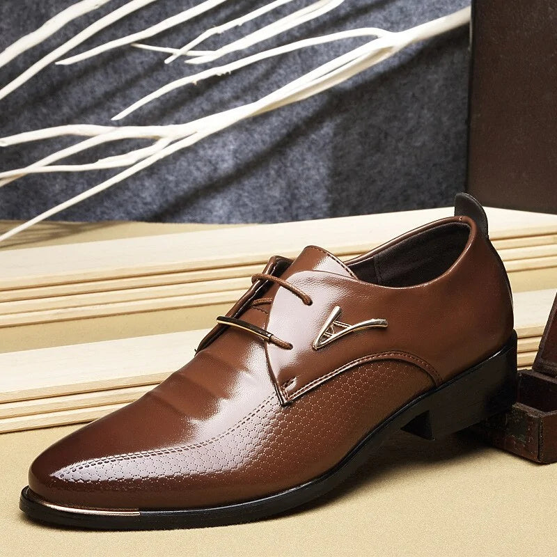 Zapatos casuales de cuero para hombre