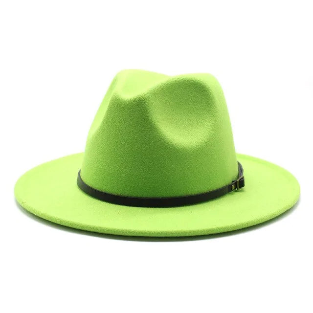 Sombreros de jazz de lana multicolor