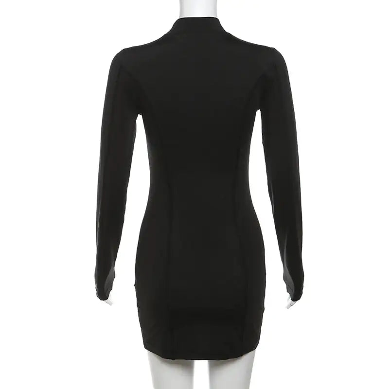 Minivestido de manga larga