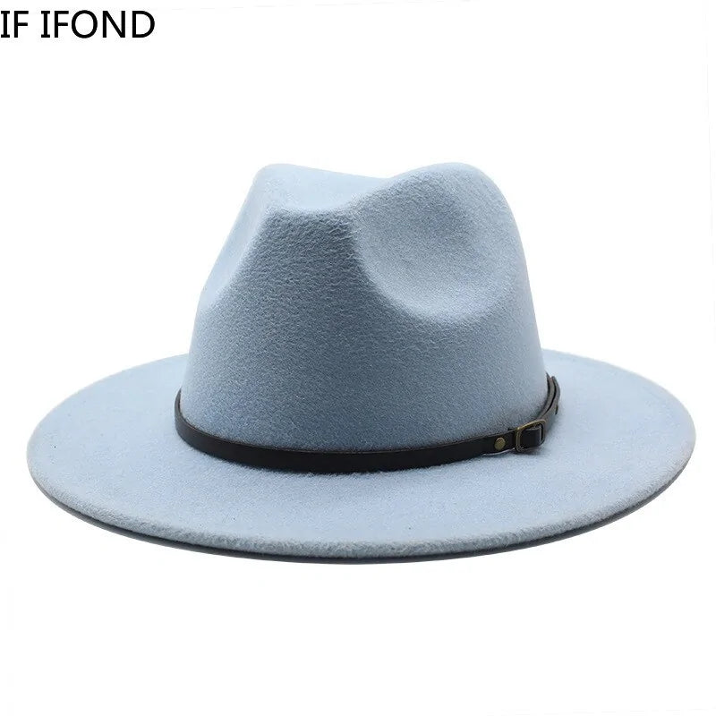 Sombreros de jazz de lana multicolor