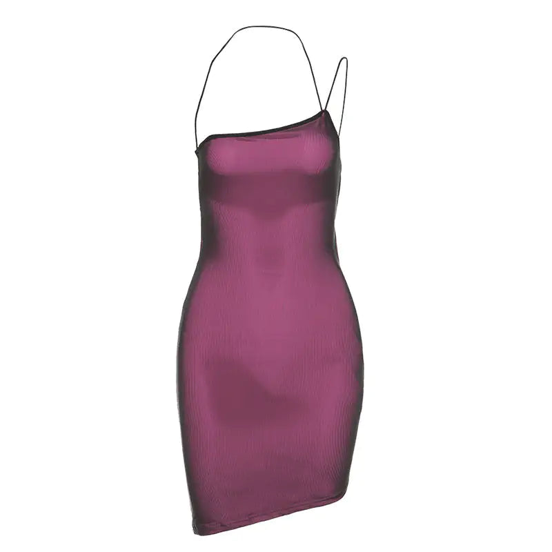 Minivestido ajustado sin espalda