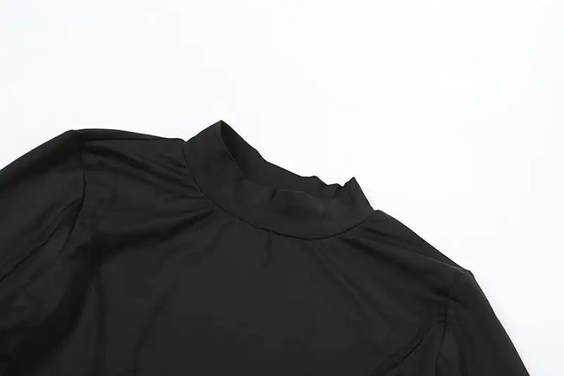 Minivestido de manga larga