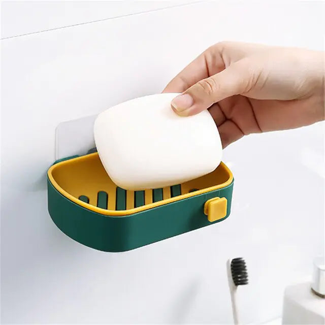 Caja de jabón con ventosa para baño