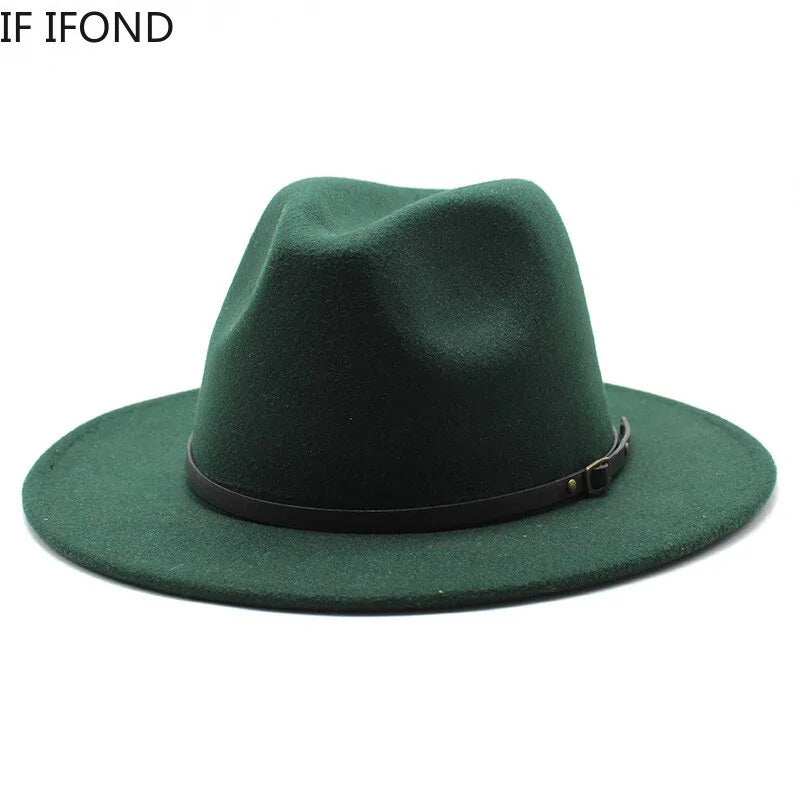 Sombreros de jazz de lana multicolor