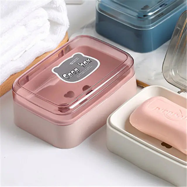 Caja de jabón con ventosa para baño