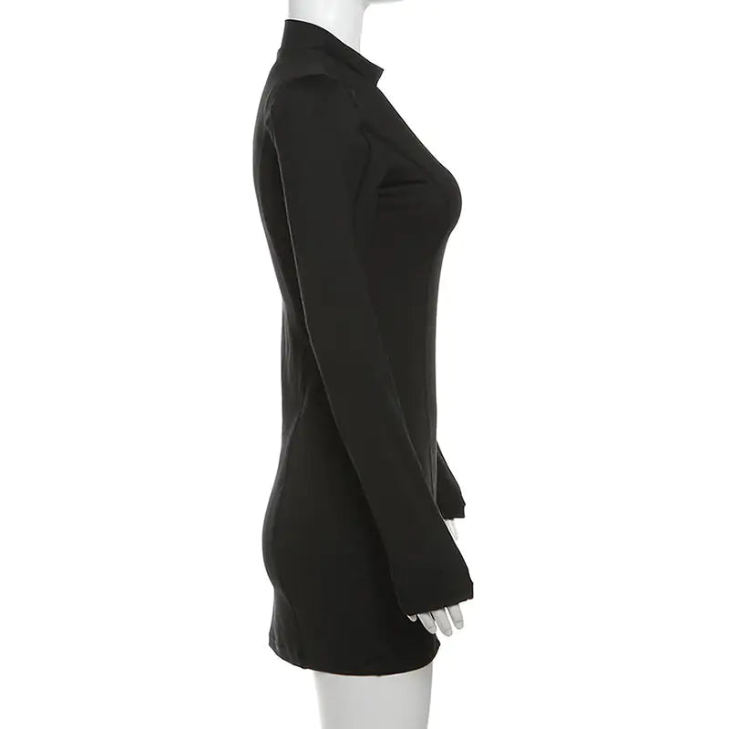 Minivestido de manga larga