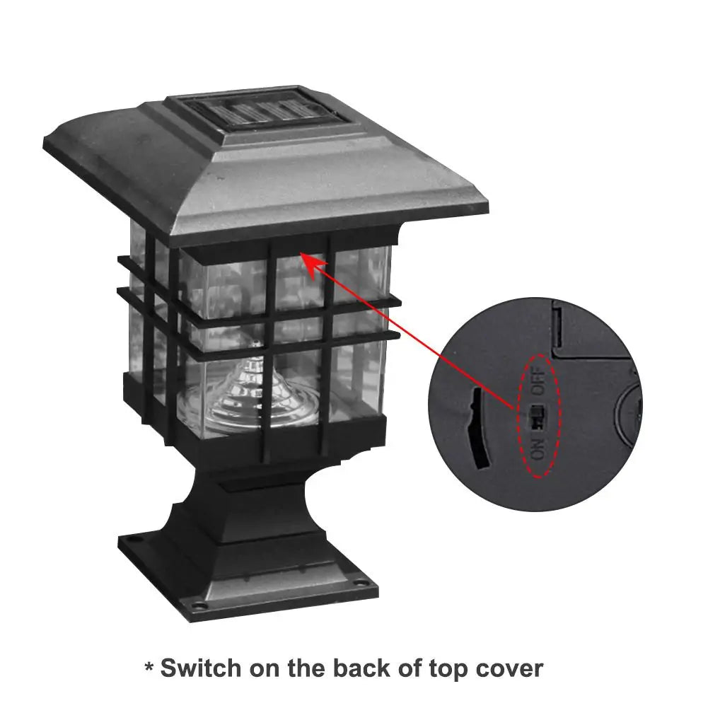 Lámpara exterior LED solar de jardín impermeable