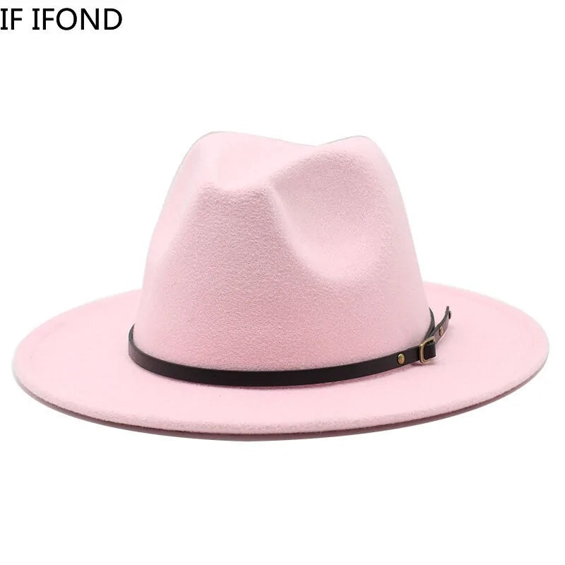 Sombreros de jazz de lana multicolor