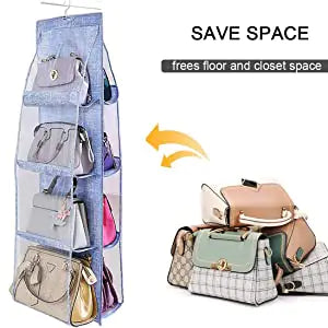 Transparent Hanging Handbag and Shoe Organizer
