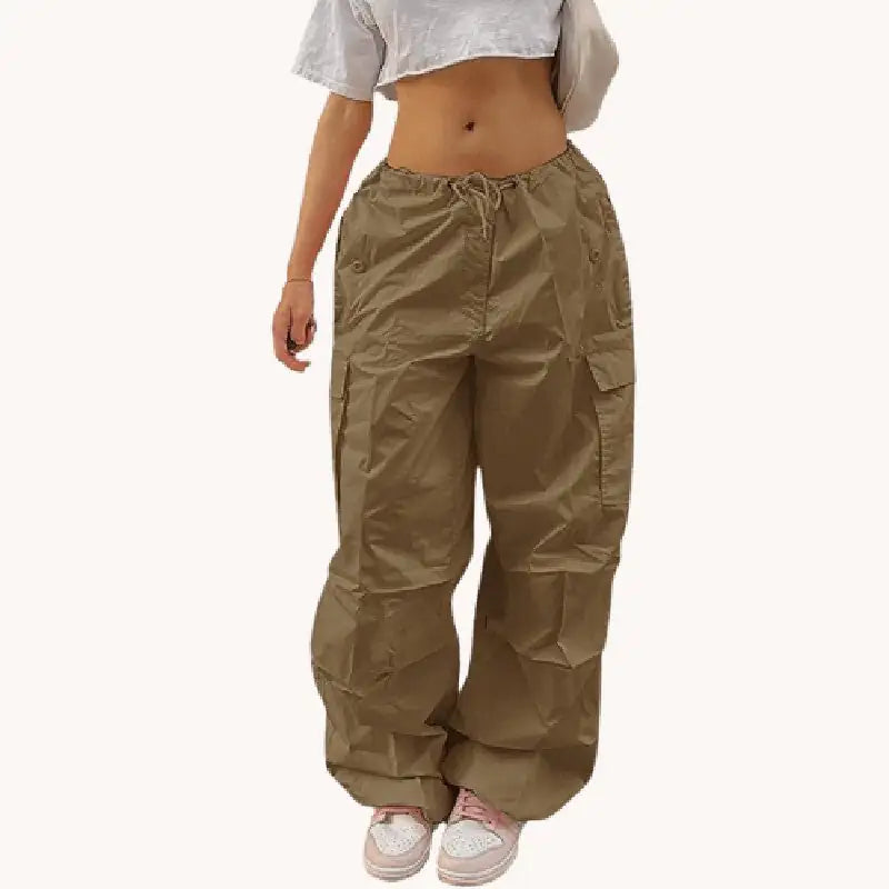 Cargo Parachute Pants for Women