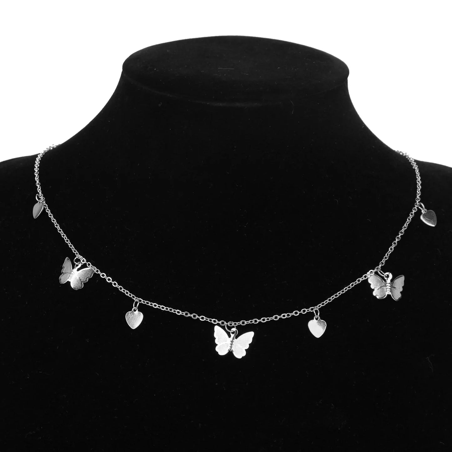 Goldkette Schmetterling Anhänger Choker Halskette: Böhmischer Strandschmuck