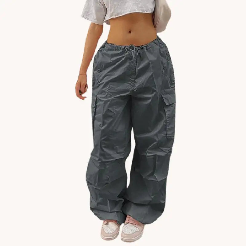 Cargo Parachute Pants for Women