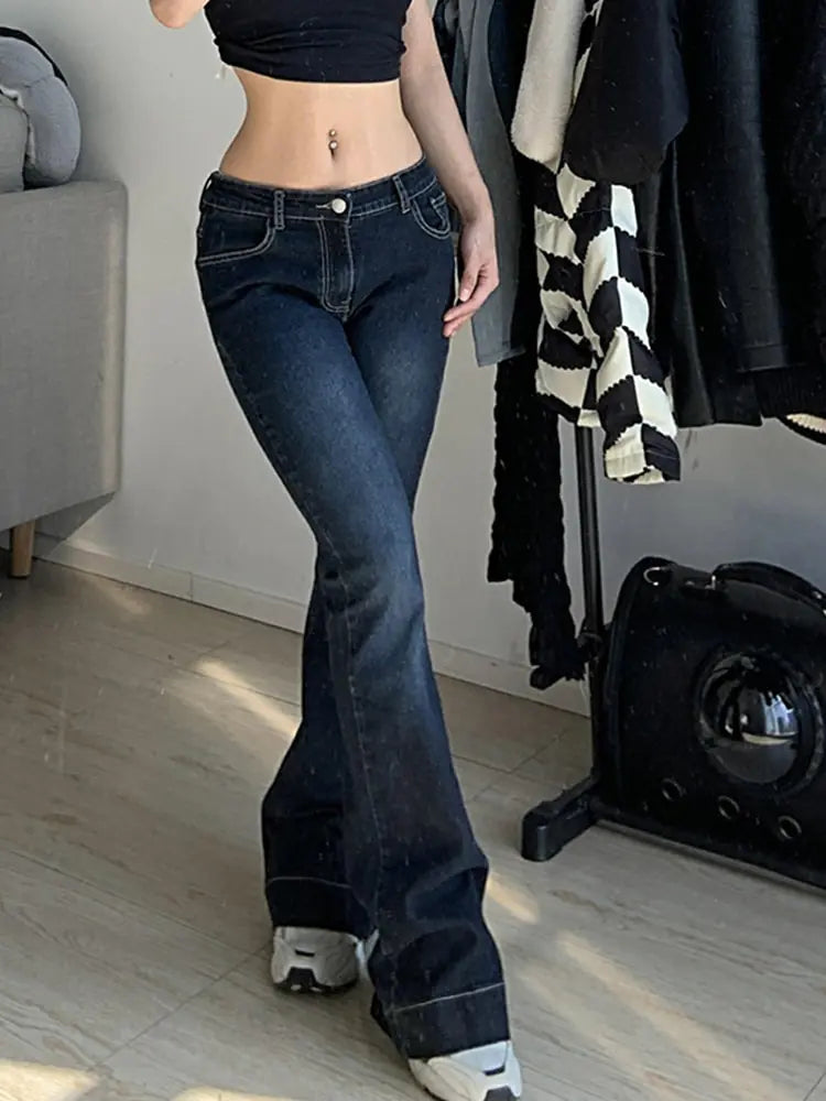 Vaqueros Kalevest Y2K High Street de talle bajo