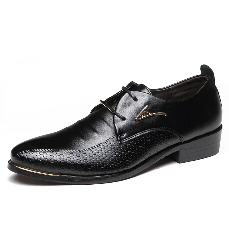Zapatos casuales de cuero para hombre