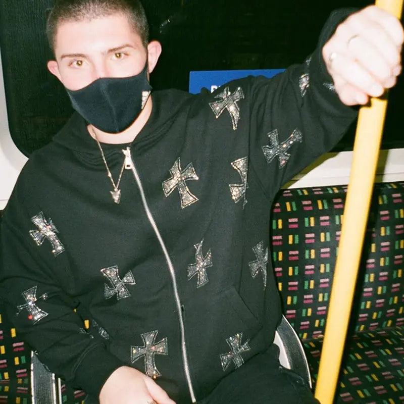 Ropa de abrigo con capucha Punk