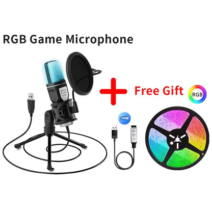 Micrófono RGB para PC USB para juegos YANMAI SF-666R
