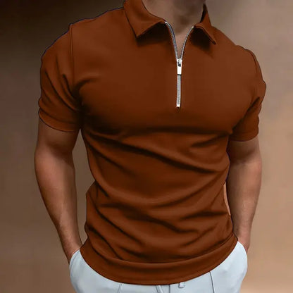 Polos de color liso de verano para hombre