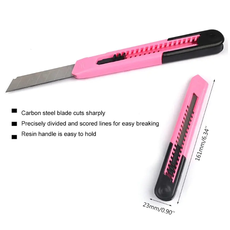 Kit de herramientas de reparación del hogar rosa de 39 piezas