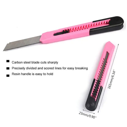 Kit de herramientas de reparación del hogar rosa de 39 piezas