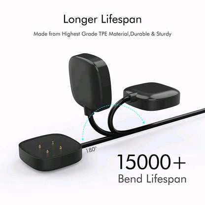 Wireless Charger For Fitbit Sense Versa 3 4 Watch USB Fast Charging Dock Cable