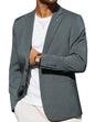 PJ PAUL JONES Mens Blazers and Sport Coats Lightweight Casual Two Buttons Sports Coat Notch Lapels Business Grey M