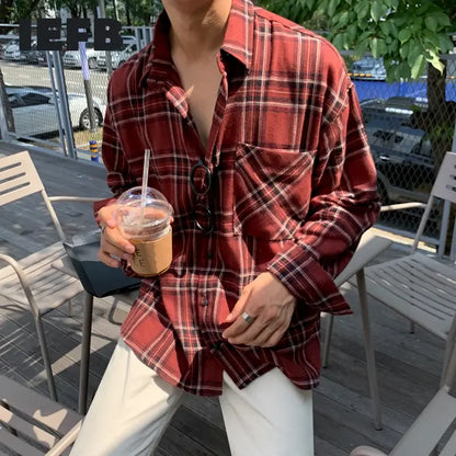 Camisas a cuadros vintage de otoño